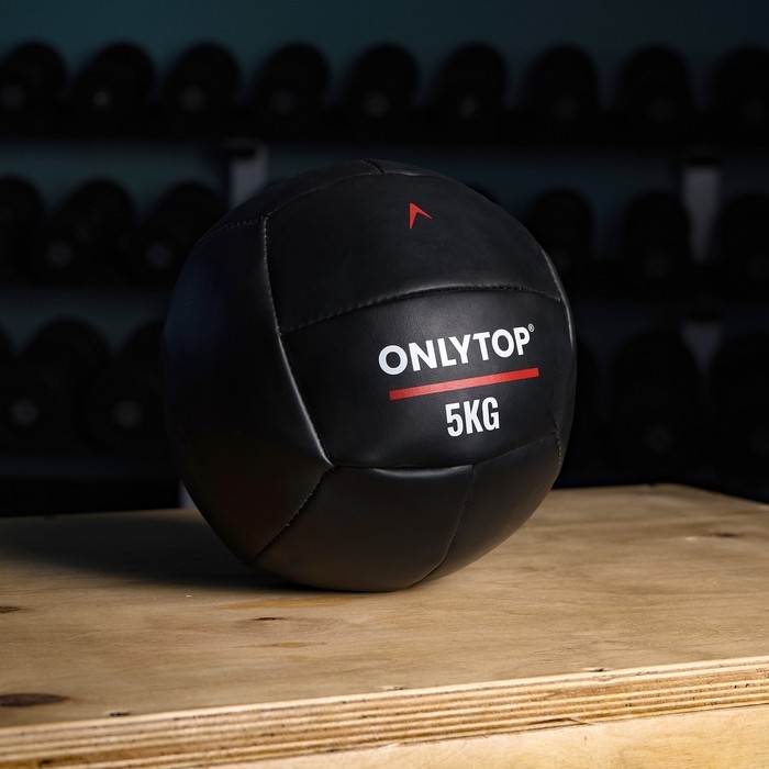 Медицинбол ONLYTOP, 5 кг, d=24 см Медицинбол ONLYTOP, 5 кг, d=24 см