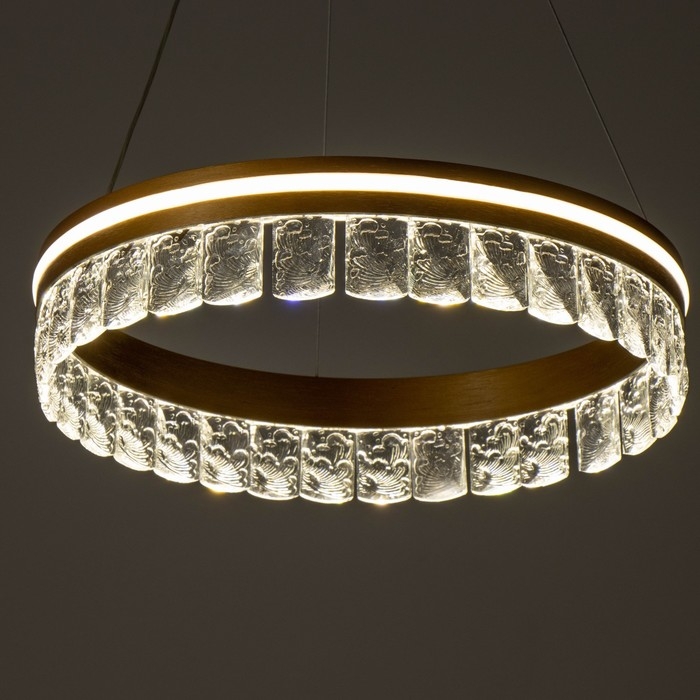 Светильник Светильник "Джес" LED 100Вт золото 39х39х9 см BayerLux