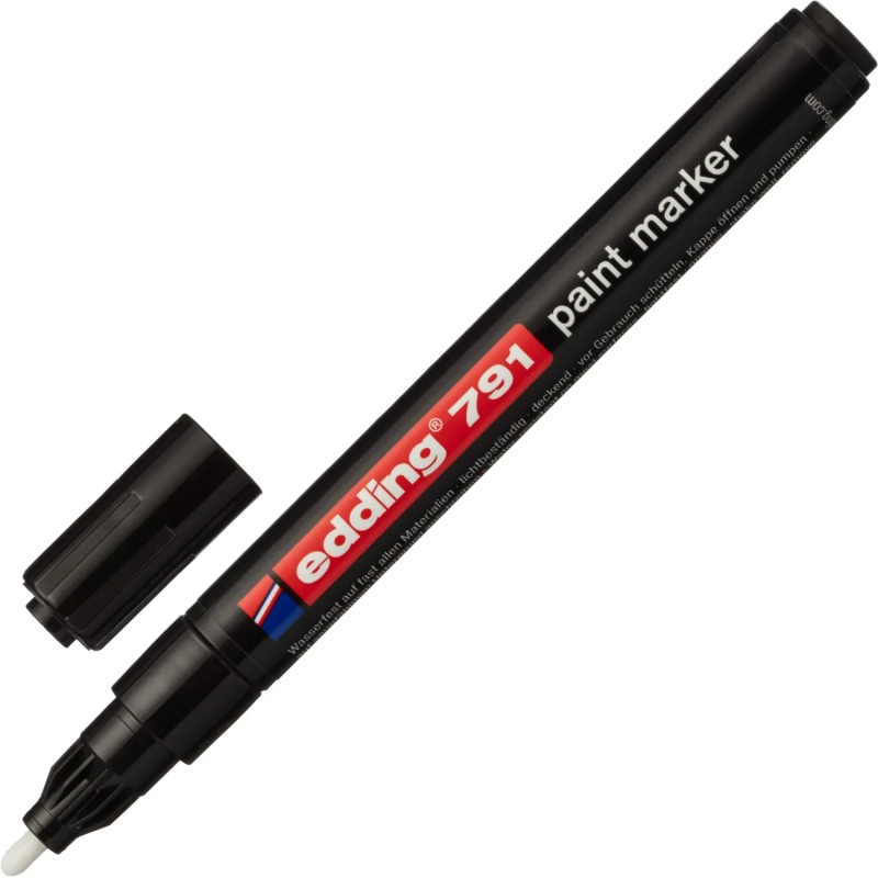 Маркер лаковый EDDING E-791/1 черный 1-2мм