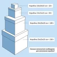 Наполнитель тишью, голубой, 500 г