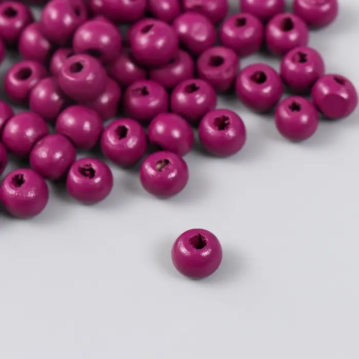 Бусины для творчества дерево Бусины для творчества дерево "Слива" d-0,8 см, набор 20 гр