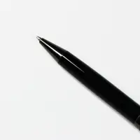 Ручка шариковая рифленая, металл, 0.1 мм, чёрная