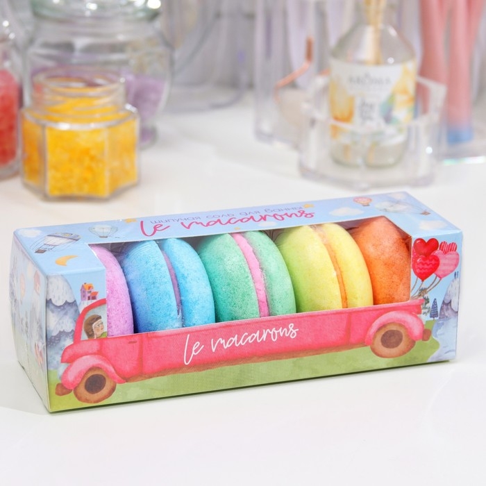 Набор бомбочек для ванн Le macarons, 250 г (5 шт) Набор бомбочек для ванн Le macarons, 250 г (5 шт)