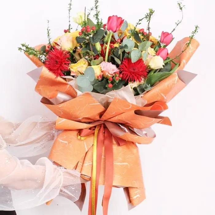 Плёнка матовая Плёнка матовая "Звёздная ночь" Оранжевый, 0,58 х 0,58 м