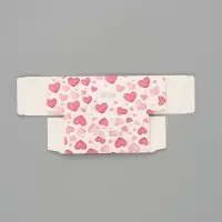 Коробка подарочная с окном &laquo;Сердца&raquo;, 12&times;5.5&times;5.5 см, самосборная