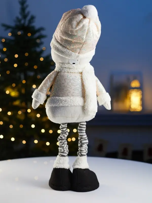 Фигура текстиль «Снеговик» 55-84 см, телеск-е ножки, 1LED, LR1130х3 (в компл.), Т/БЕЛЫЙ Фигура текстиль «Снеговик» 55-84 см, телеск-е ножки, 1LED, LR1130х3 (в компл.), Т/БЕЛЫЙ