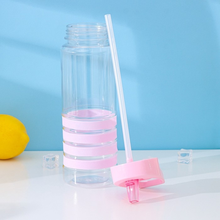 Бутылка с трубочкой Доляна «Спорт», 700 мл, 23,5×7,5×8,5 см, цвет МИКС Бутылка с трубочкой Доляна «Спорт», 700 мл, 23,5×7,5×8,5 см, цвет МИКС