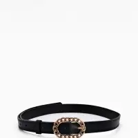 Ремень жен 04-01-01-01, Июнь2503, 2,5*0,3*110 см, без винта, пряж золото, 1 прокол, черный 1090312 Ремень жен 04-01-01-01, Июнь2503, 2,5*0,3*110 см, без винта, пряж золото, 1 прокол, черный 1090312