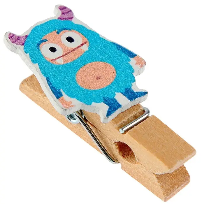 Прищепки декоративные «Для хэллоуина», набор 10 шт., с верёвкой для подвеса, 1,5 × 12 × 14 см