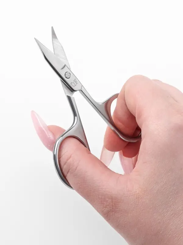 Ножницы маникюрные &laquo;Премиум&raquo;, загнутые, широкие, заострённые, 9.5 см, на блистере