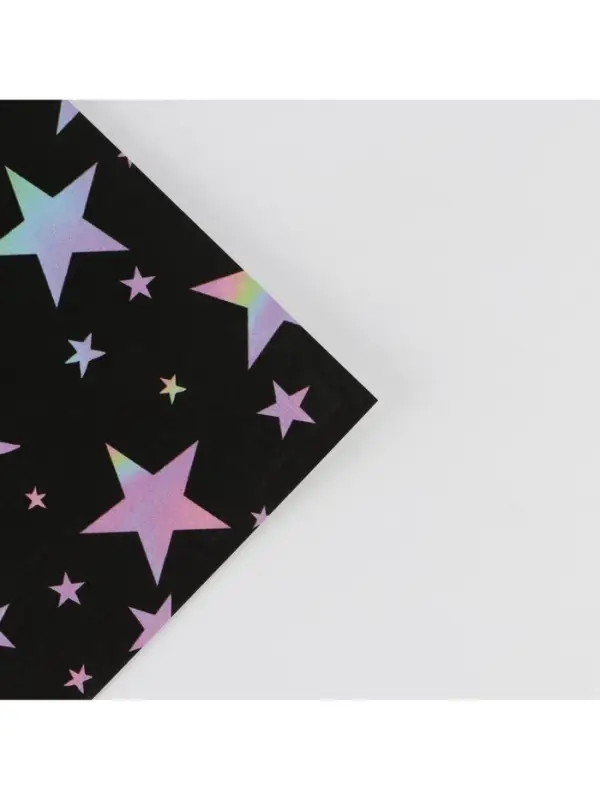 Бумага упаковочная глянцевая двухсторонняя «Звезды», 70 х 100 см