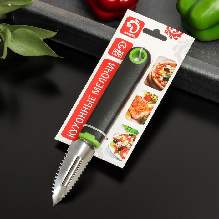 Рыбочистка Доляна Lime, 19×2,5 см, цвет чёрно-зелёный Рыбочистка Доляна Lime, 19×2,5 см, цвет чёрно-зелёный