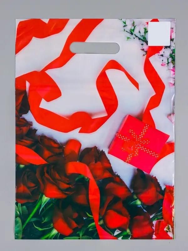 Пакет подарочный &laquo;Подарок для неё&raquo;, полиэтиленовый с вырубной ручкой, 29&times;40 см, 35 мкм