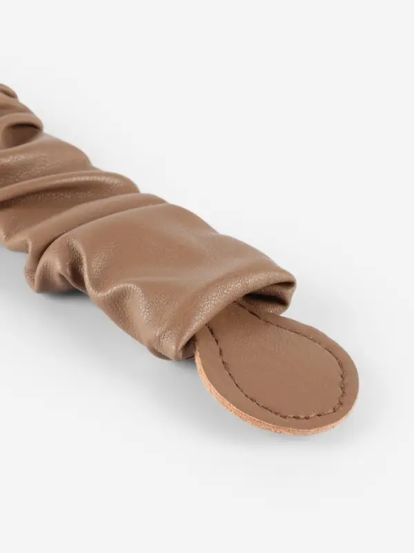 Ручка для сумки, пришивная, 18&times;3.5 см, коричневая