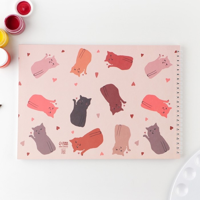 Скетчбук А4, 40 л. 100 г/м «Мяубук» Скетчбук А4, 40 л. 100 г/м «Мяубук»