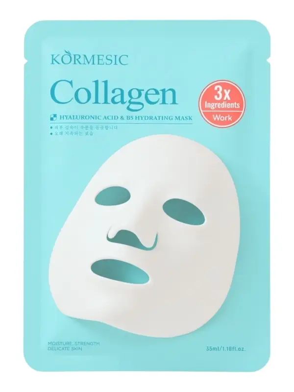 Гидрогелевая маска с гиалуроновой кислотой, витамином В5 и коллагеном, 35 мл