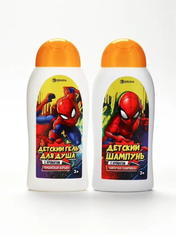 Детский гель для душа, аромат: вишневый взрыв, 300 мл, Супергерой