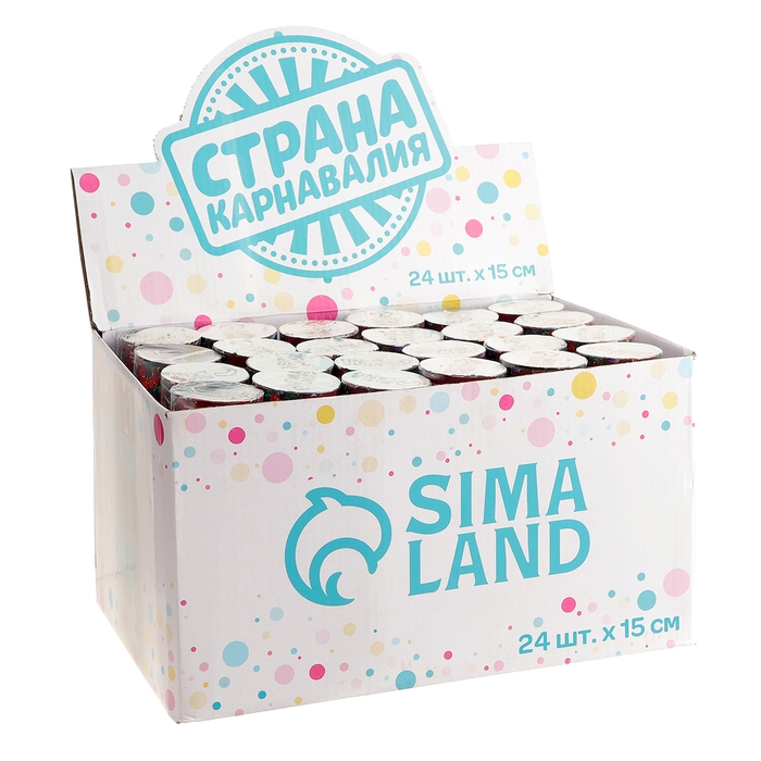 Новогодняя хлопушка пружинная поворотная &laquo;Елочные игрушки&raquo; 15 см