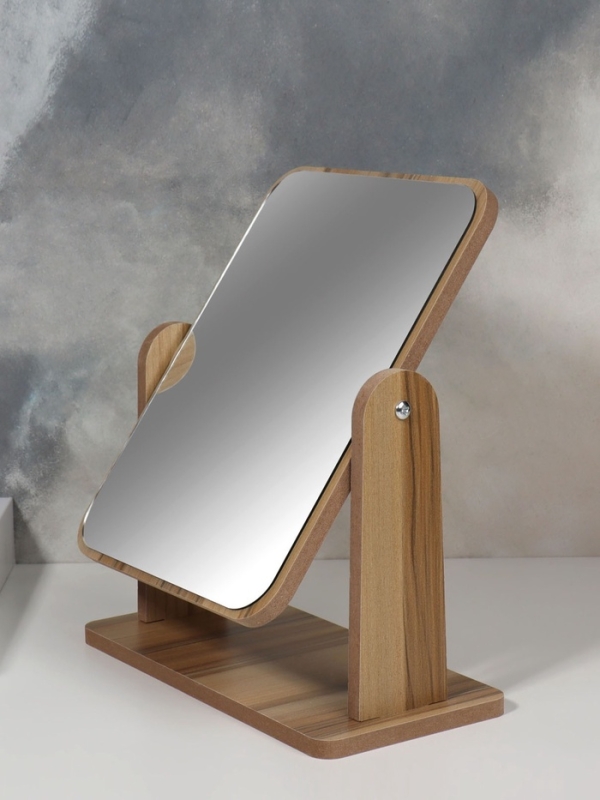 Зеркало настольное прям-к (1) б/увел ЭКО 15,7*20,5/20,5*25*10см дерево пупыр QF Зеркало настольное прям-к (1) б/увел ЭКО 15,7*20,5/20,5*25*10см дерево пупыр QF