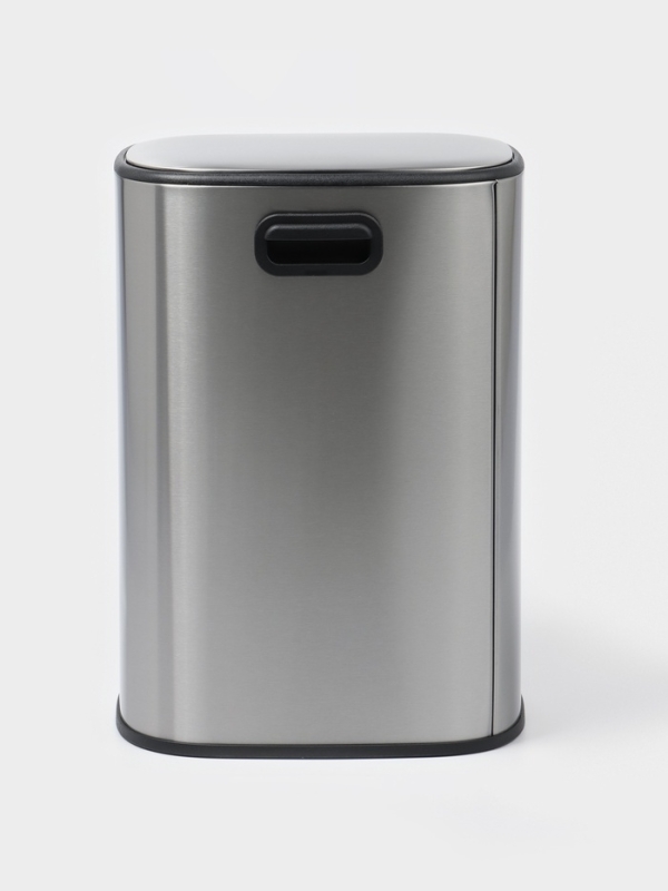 Ведро мусорное с педалью, 12л, нерж. сталь, цвет хром матовый Ведро мусорное с педалью, 12л, нерж. сталь, цвет хром матовый