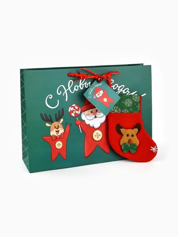 Пакет подарочный «С Новым годом», снеговик, 31 × 40 × 11 см Пакет подарочный «С Новым годом», снеговик, 31 × 40 × 11 см