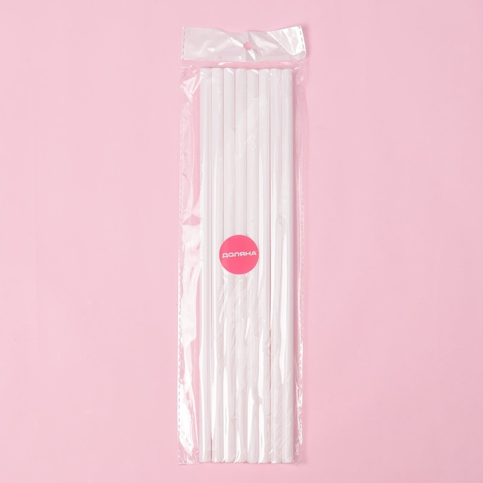 Набор палочек-дюбелей для кондитерских изделий Доляна, d=1 см, 30 см, 8 шт Набор палочек-дюбелей для кондитерских изделий Доляна, d=1 см, 30 см, 8 шт