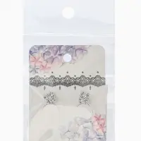 Серьги со стразами "Квадрат" 6*6мм, цвет белый в серебре