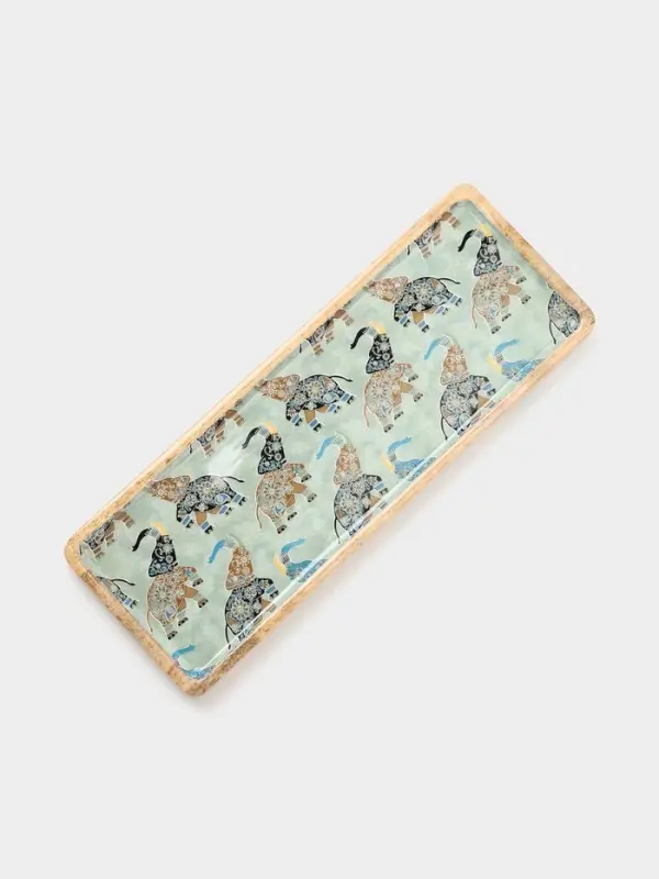 Блюдо прямоугольное &laquo;Мудрый слон&raquo;, 41&times;15 см, дерево манго