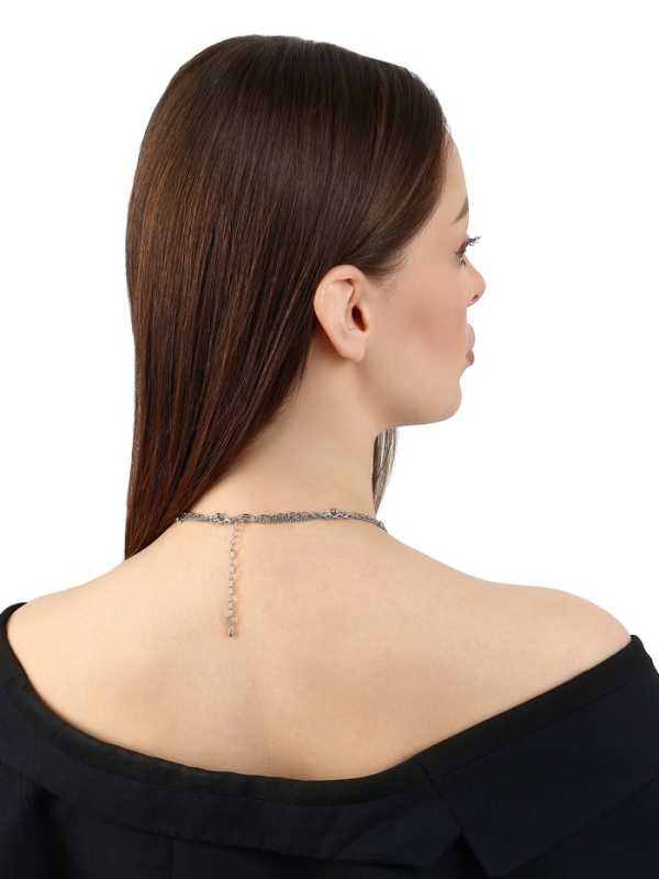 Кулон «Цепь» два сердца и круг, цвет серебро Кулон «Цепь» два сердца и круг, цвет серебро