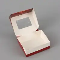 Коробка подарочная, самосборная &laquo;Елочные шарики&raquo;, 10&times;8&times;3.5 см