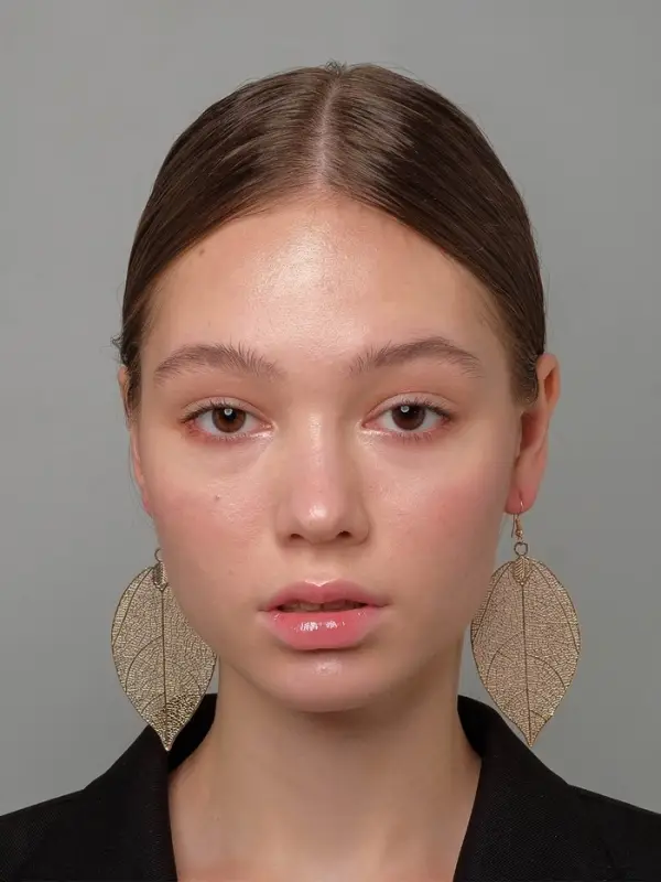 Серьги металл &laquo;Лист липы&raquo;, цвет золото