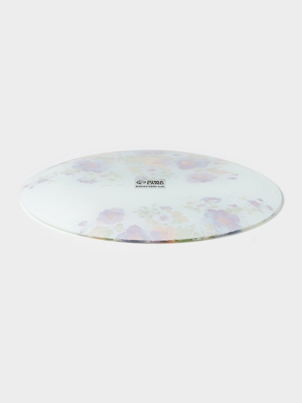 Тарелка обеденная «Букет незабудок», d=25 см, стекло, рисунок