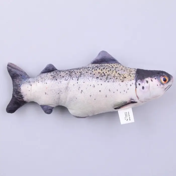 Игрушка для кошек с мятой «Лосось» из текстиля, 20 см Игрушка для кошек с мятой «Лосось» из текстиля, 20 см