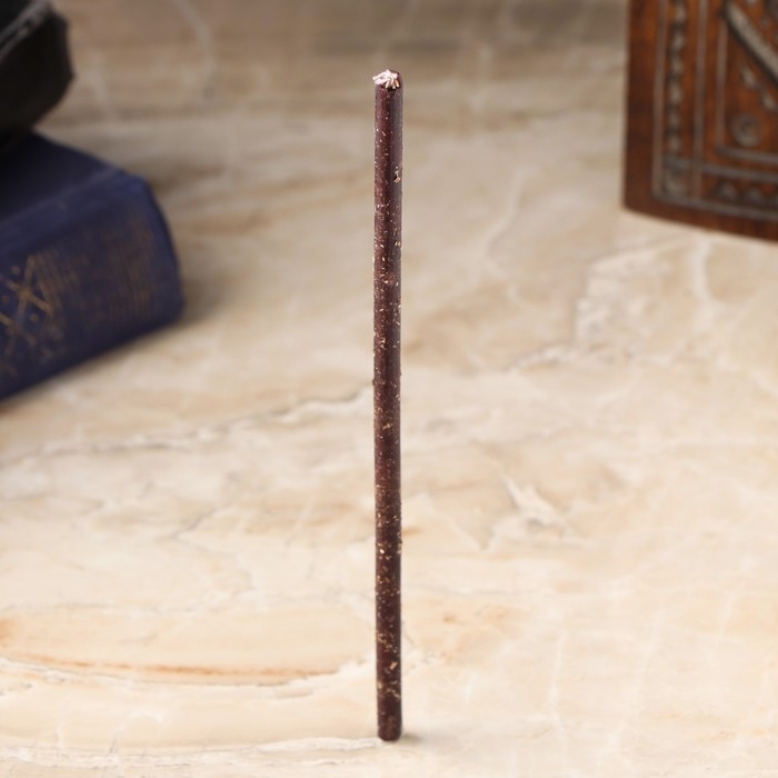 Свеча магическая восковая  Свеча магическая восковая "Сила и помощь рода", с корнем осота, 16х0,6 см, черный