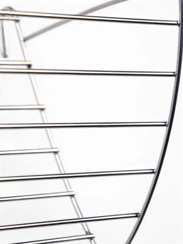 Кормушка для сена металлическая, 28 х 9 х 10 см, серебристая