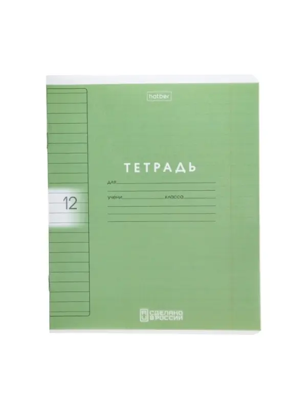Тетрадь 12л А5ф ЛИНИЯ 60-65г/кв.м на скобе Пластиковая обложка с печатью  5 диз