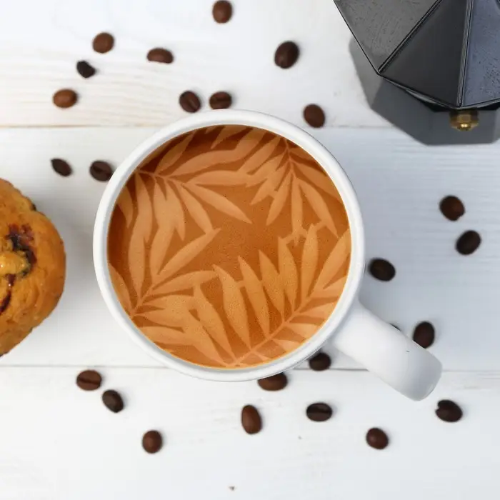 Трафарет для кофе «Папоротники», 9.5×8.5 см Трафарет для кофе «Папоротники», 9.5×8.5 см