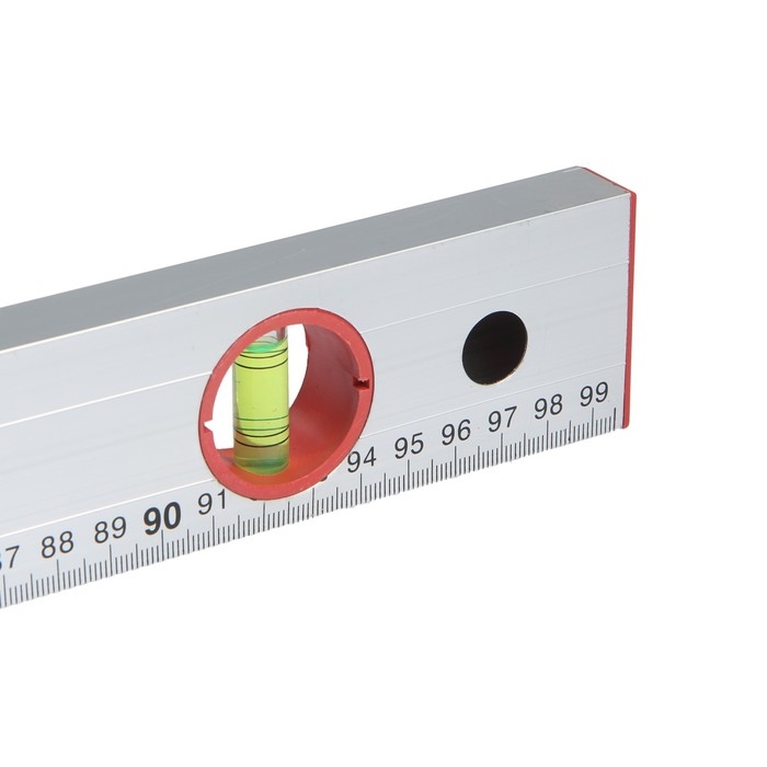 Уровень алюминиевый ЛОМ, 2 глазка, линейка, 1000 мм Уровень алюминиевый ЛОМ, 2 глазка, линейка, 1000 мм