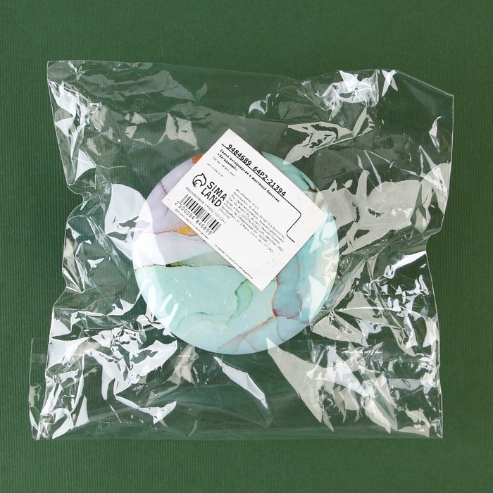 Новогодняя ароматическая свеча в банке «Новый год: Голубой мрамор», аромат еловые шишки, 6 х 6 х 4 см. Новогодняя ароматическая свеча в банке «Новый год: Голубой мрамор», аромат еловые шишки, 6 х 6 х 4 см.