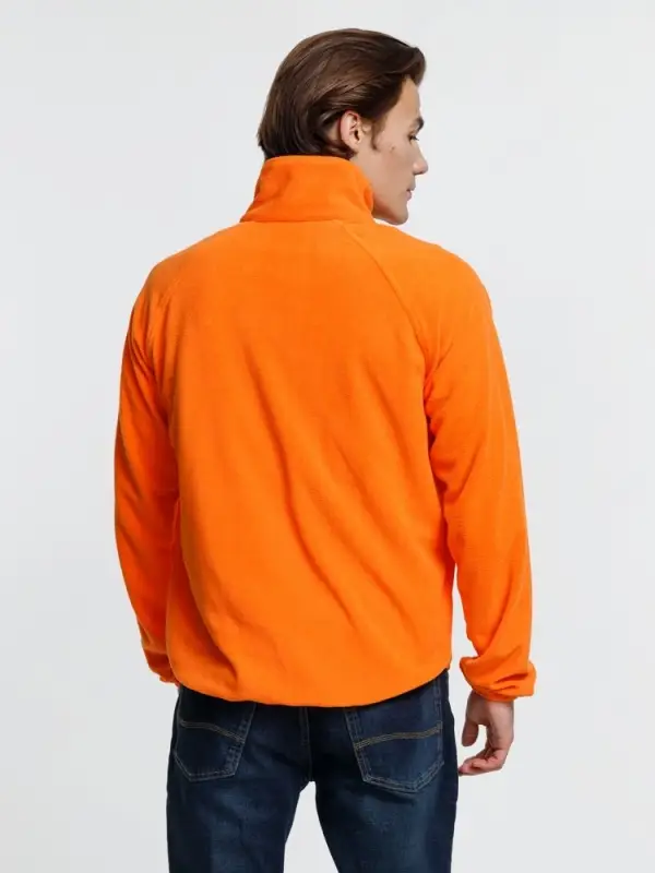 Куртка флисовая унисекс Fliska, оранжевая, размер M/L Куртка флисовая унисекс Fliska, оранжевая, размер M/L