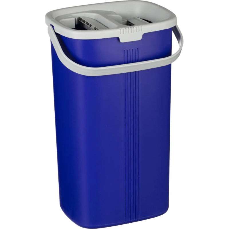 Комплект для уборки Luscan (швабра, ведро с отжимом 4 л, 2 насадки МОП)