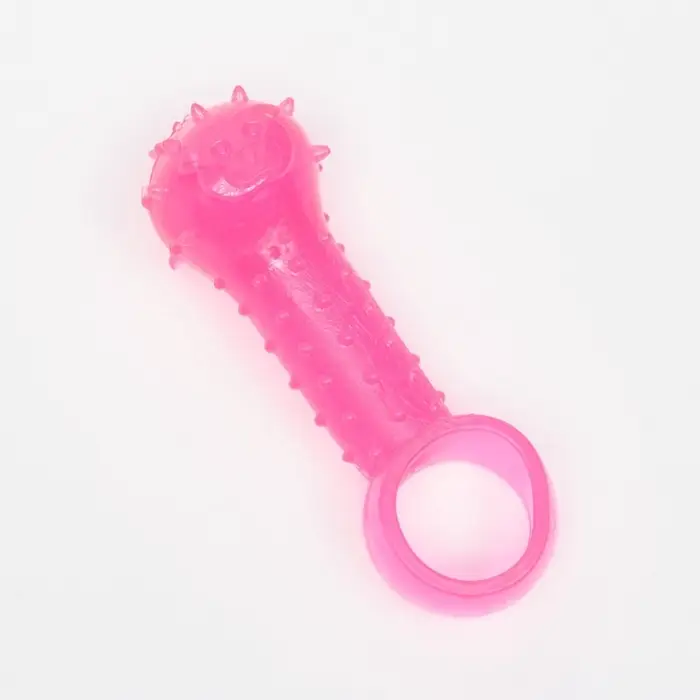 Игрушка-дразнилка для собак &laquo;Поймай меня!&raquo;,9.5 см, прозрачная, PP, розовая