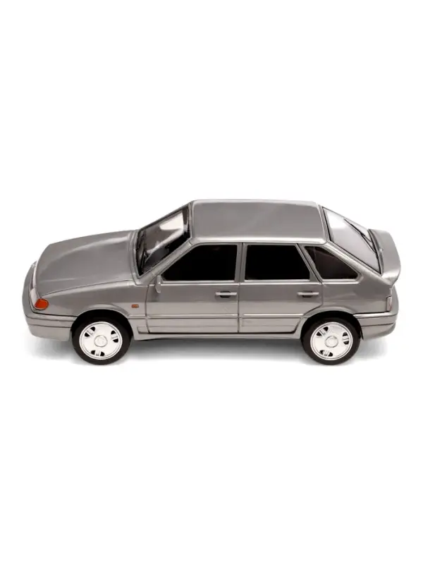 Машинка пластиковая Lada-2114 Samara, инерция, 11 см, серебристая