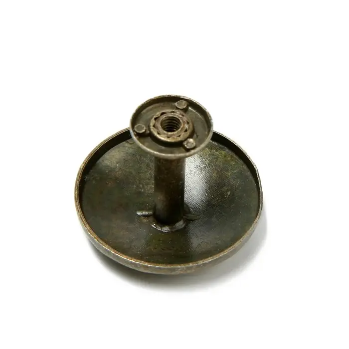 Ручка-кнопка ТУНДРА РК202, цвет бронза