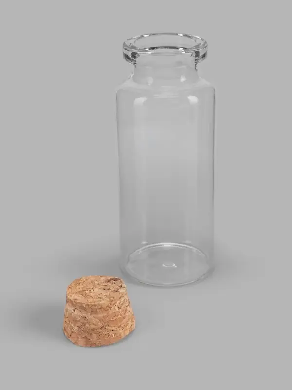 Набор баночек для хранения бисера, d=3&times;7 см, 4 шт., в контейнере, 13.5&times;8.7&times;4 см