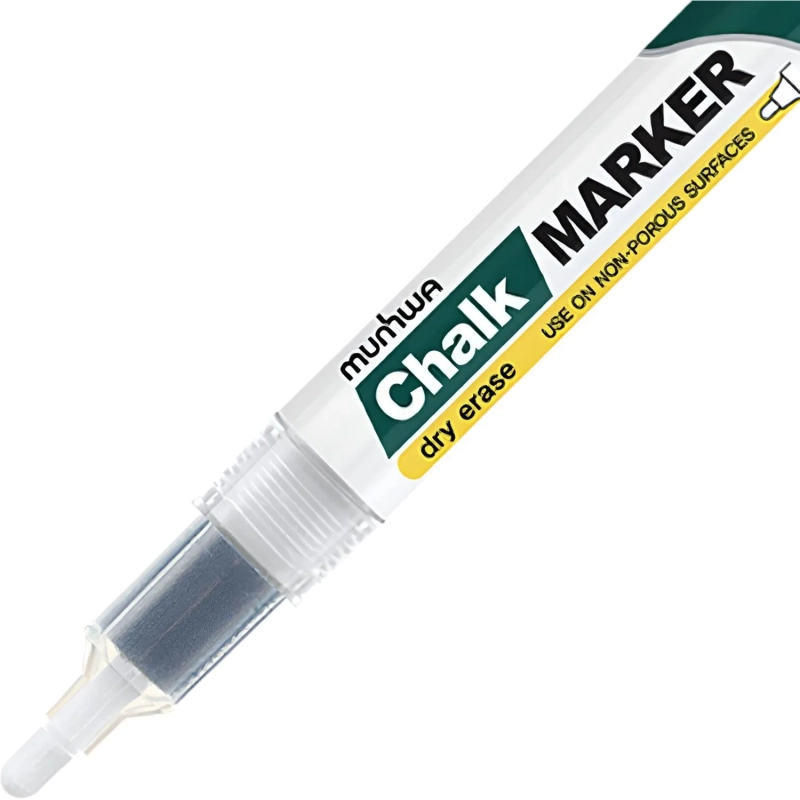 Маркер меловой MunHwa, CM-05, белый, 3мм