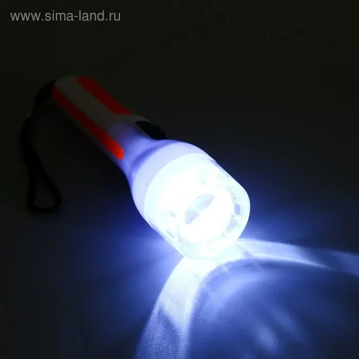 Фонарик брелок для ключей на кольце на подвеске «Яркая вставка», 9.8×3×3 см, МИКС Фонарик брелок для ключей на кольце на подвеске «Яркая вставка», 9.8×3×3 см, МИКС