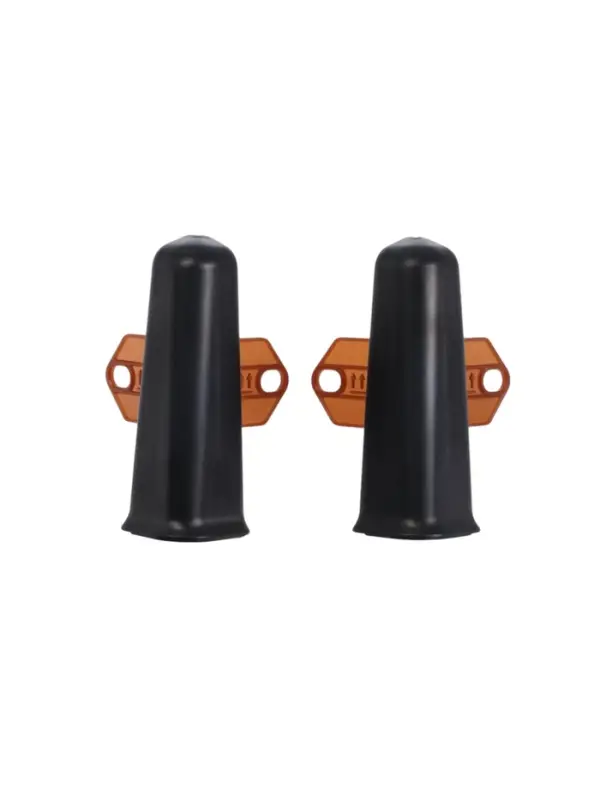 Угол наружный для плинтуса &laquo;Деконика&raquo;, с крепежом, 85 мм, 2 штуки, цвет 007 чёрный