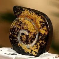 Календарь настольный «Ракушка», 7.5×4×10 см, дерево, чёрный Календарь настольный «Ракушка», 7.5×4×10 см, дерево, чёрный