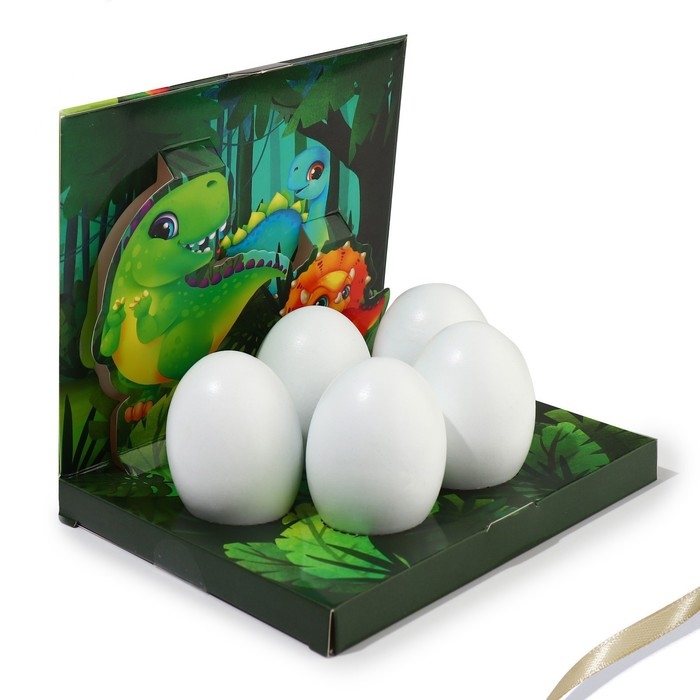 Набор для украшения яиц в 3D коробке &laquo;Динозавры&raquo; на пасху, 12,5 х 15,5 см